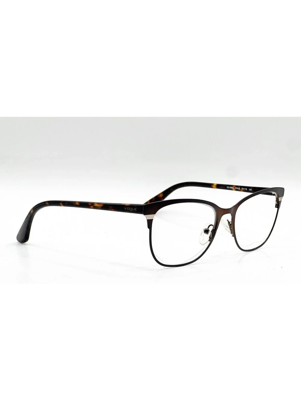 Vogue VO 3963 934-S Matte Brushed Brown Cat Eye Authentic Eyeglass Frames 53-18